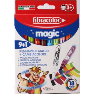 Pisaki Fibracolor Magic zmieniające kolor, 10 kolorów